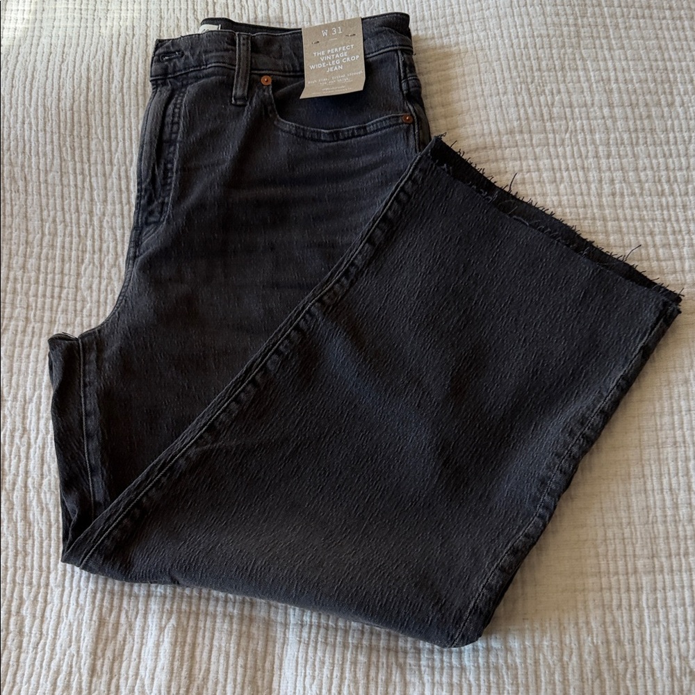 Madewell Women’s Wide Leg Crop Jean